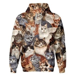 Kitty Cat Hoodie Fashion Pullover Sweatshirt